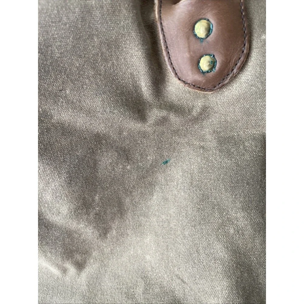Frost River Canvas Duffle Bag Waxed Leather Straps Duluth Minnesota Brown